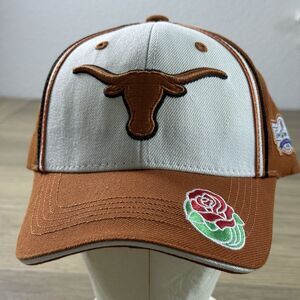 Vtg Texas Longhorns Cap Hat 2006 Rose Bowl National Championship Top Of World